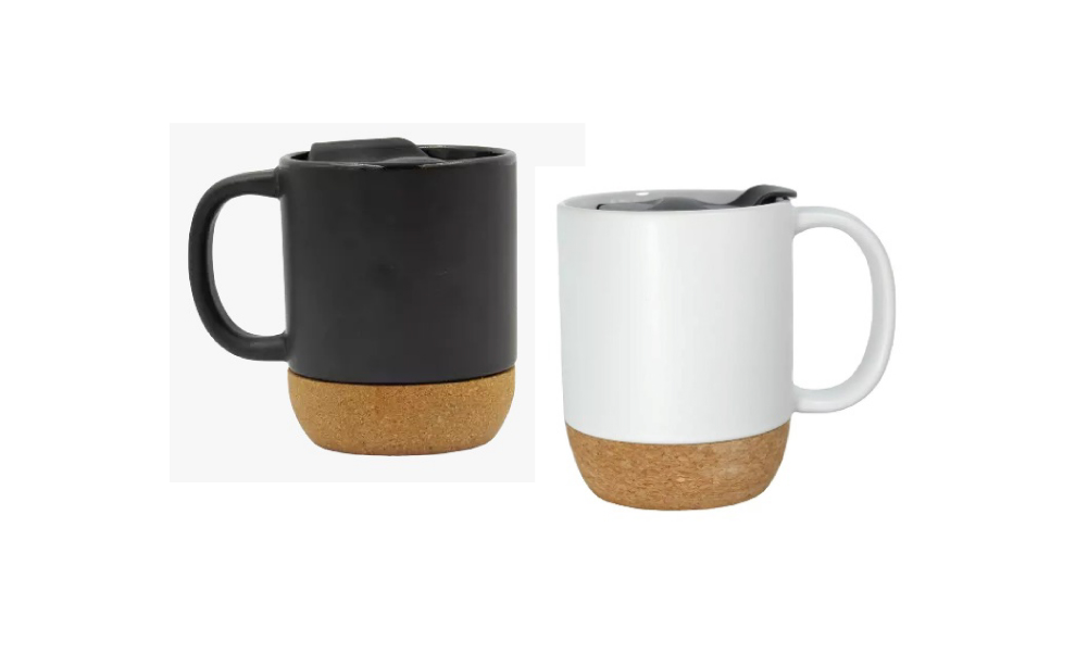 Mug De Cerámica Con Base De Corcho 350 ML