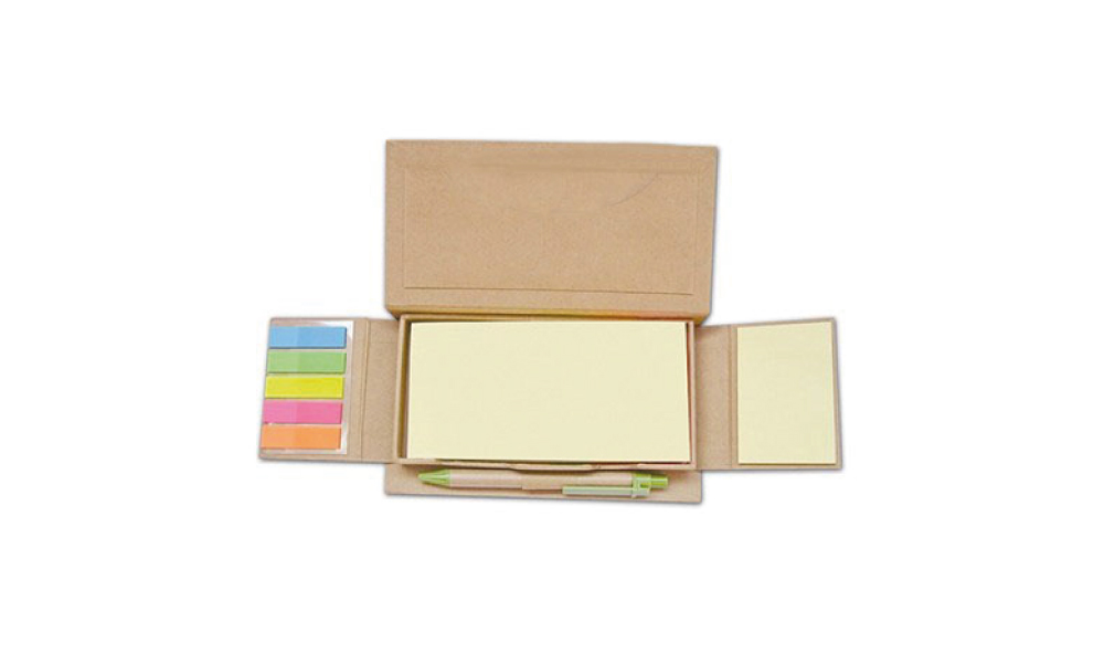 Cajita Porta Post It Con Lapicero