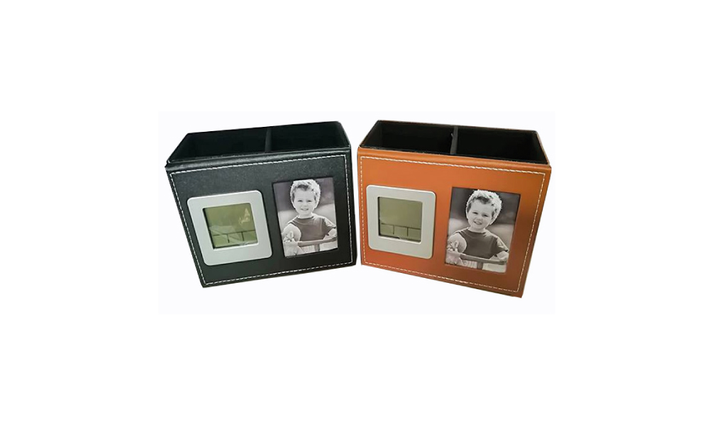 Porta Lapicero Con Reloj