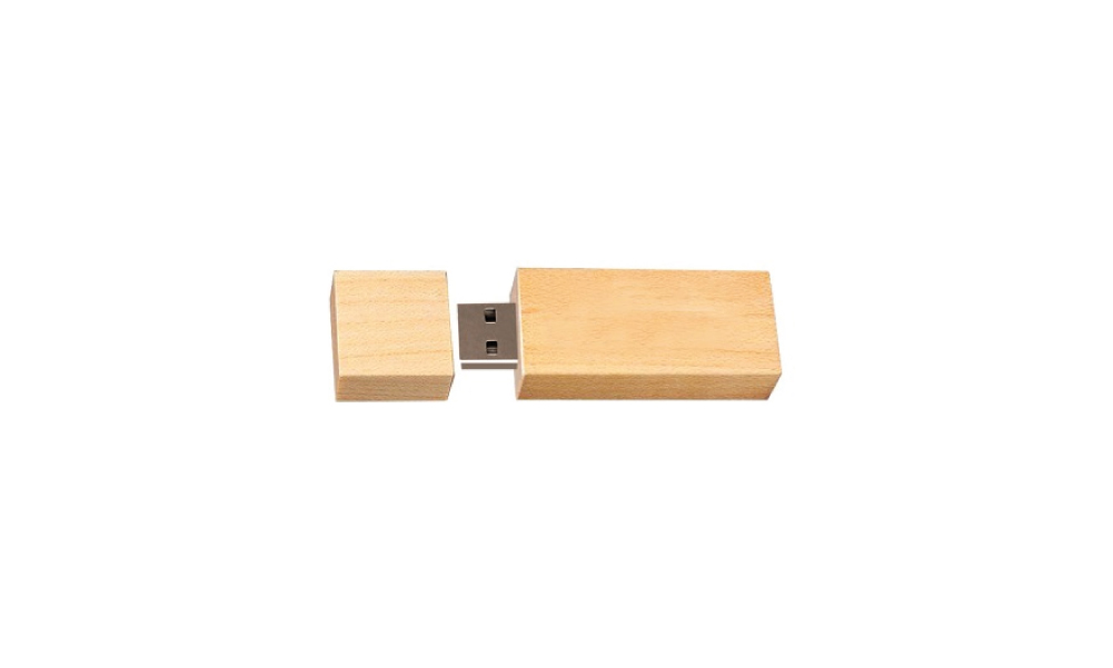 Usb De Madera Rectangular
